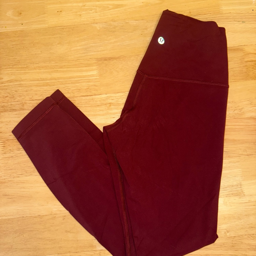 Lululemon maroon leggings